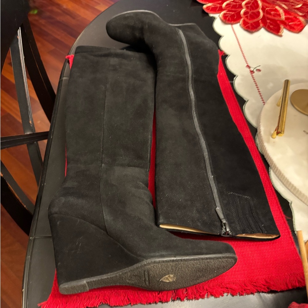 Vince Camuto Black Over the Knee Boots